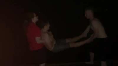 Thrown into a lake by my friends last night