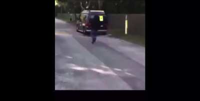 This fatass nigga was running after it like he missed the bus