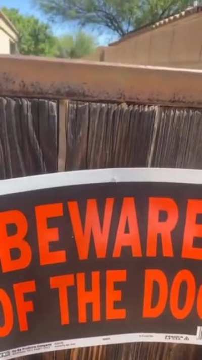 BEWARE OF DOG
