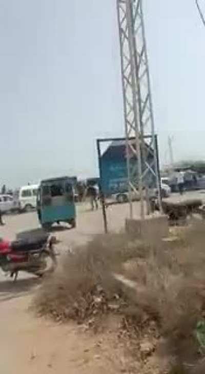 Army and Naval marines hitting the police with sticks as the police were taking rps 500 bribes from citizens to let them go to the beach( which is banned rightnow)