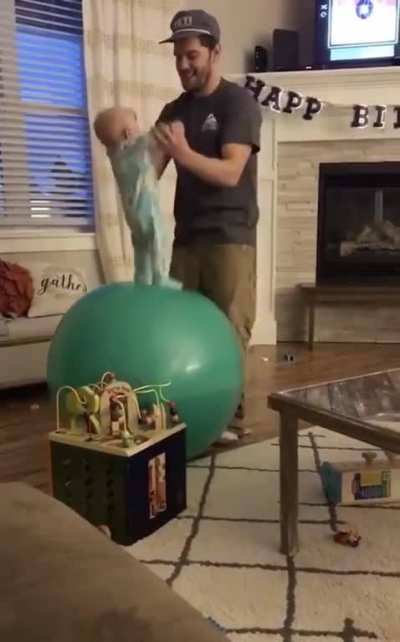 It's so cute seeing a dad playing with his baby