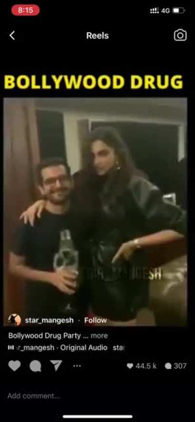 A clip I found on Insta that claims to expose what a Bollywood Drug Party looks like.