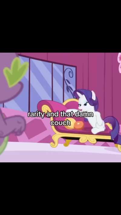 Rarity and the couch