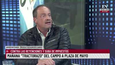 Gaucho cuenta en TV como los impuestos matan al sector agropecuario