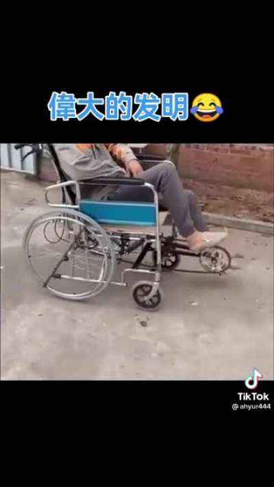 Are your arms feeling tired? This invention is for you…. Wait a min…