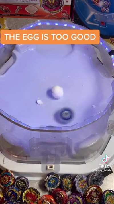 Egg vs Beyblade