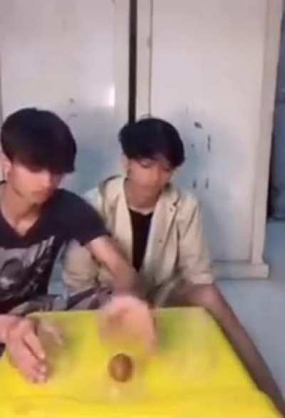 Playing the shell game with transparent cups