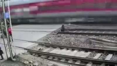 Careful around trains
