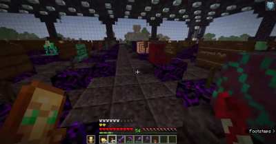 I collected every (obtainable) block in the game, in the order they were added.
