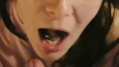 Lost a bet and had to suck his cock and swallow his cum. It tasted nasty!