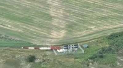 A kamikaze drone of the Armed Forces of Ukraine destroys a communication tower on the territory of the Russian Federation near the border with Ukraine