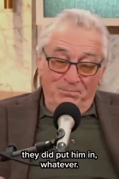 De Niro on Trump attempting to nationalize the fucking elections: “He will not leave. We need to make him leave.”