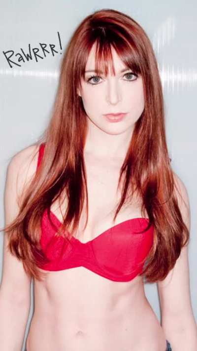 Rockin a red bra