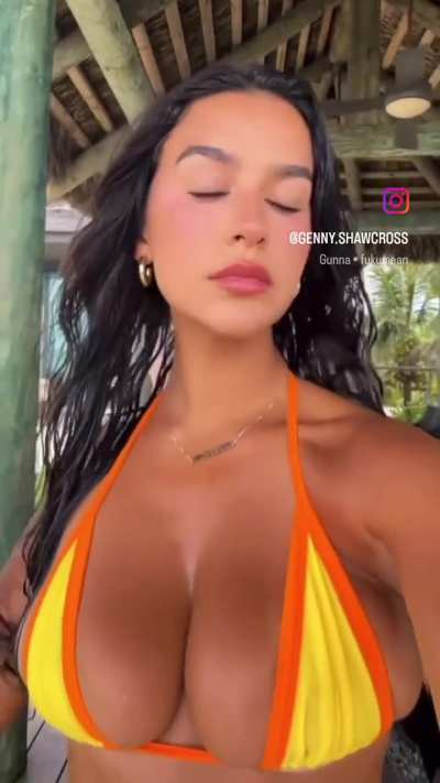 Yellow bikini