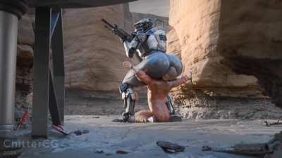 Goddammit, We have a mission to complete, and you're acting like a damn pervert! Get your tongue out of my ass! And don't even think about sticking it in again without asking!