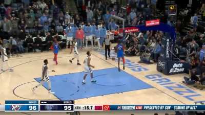 [Highlight] Giddey returns the favor to SGA and finds him cutting to the rim for his 11th assist (career high)