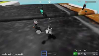 He was sent flying