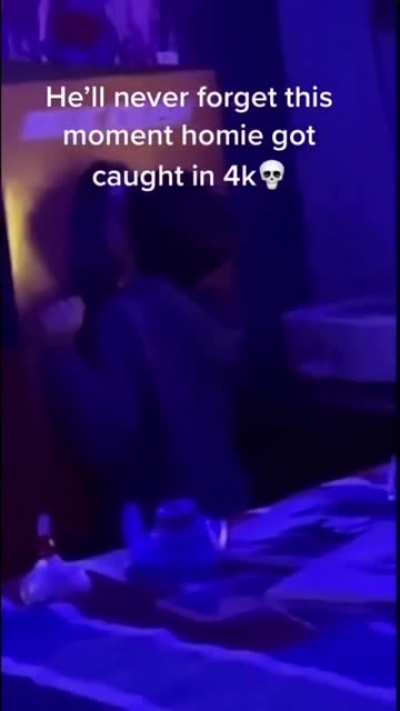 Face as if he saw demon in his room.