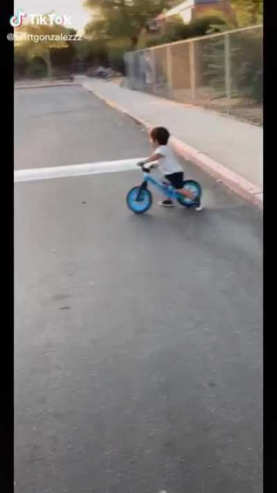 kid and bike