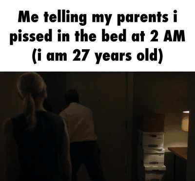 Mama... i just pissed the bed... put my cock against the sheets, pissed and now it fucking reeks