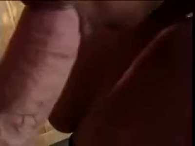 Beautiful Black Girl Gives Head To A Lucky White Dude