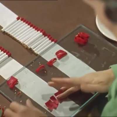 Rose tipped cigarettes, (1950s)