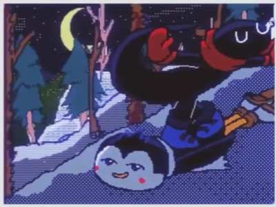Skiing In The Snow Flipnote Studio 3D Animation