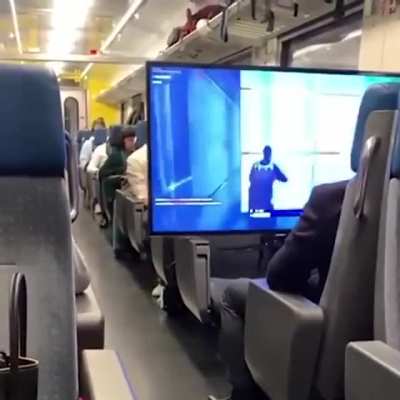 Meanwhile in 2nd class train in Switzerland