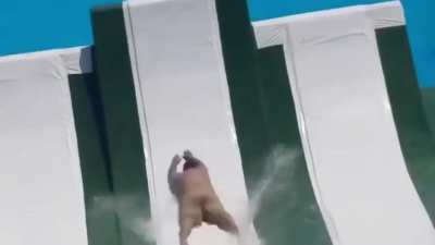 Water slides have never been funnier 😂