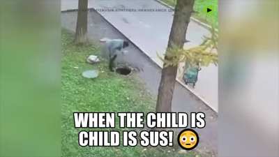 Child is sus! 😂