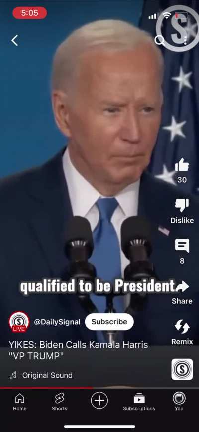 Biden Refers to Kamala as VP Trump 🤔