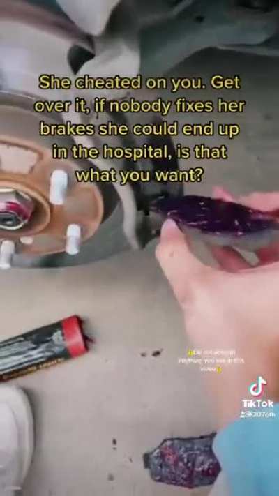 Be sure to grease your break pads
