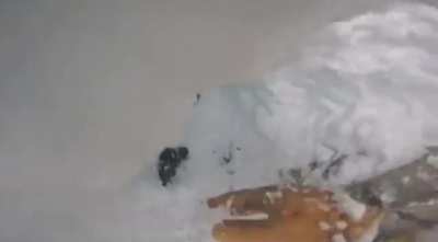 Guy found a snowboarder buried and saved his life