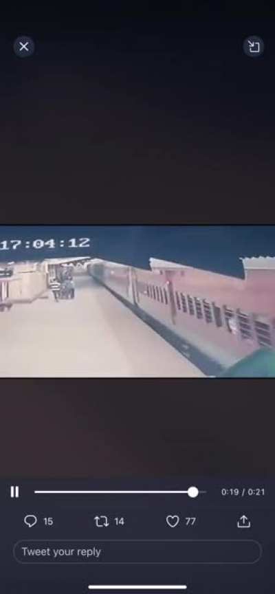 Railway employee saves life of child of blind mother who fell on railway track
