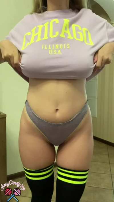 Would you like to cum on my big natural boobs?