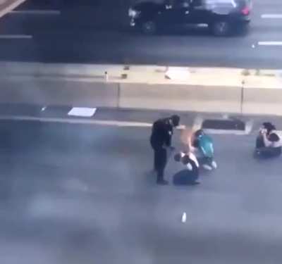 Old video of cop fearing for his life during the protests