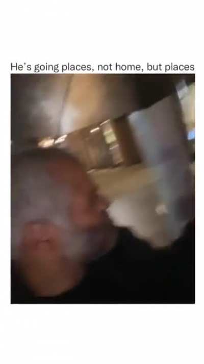 Homeless man shoots his shot.