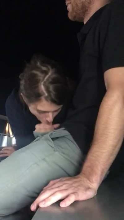 Eating Cum on a Bridge!