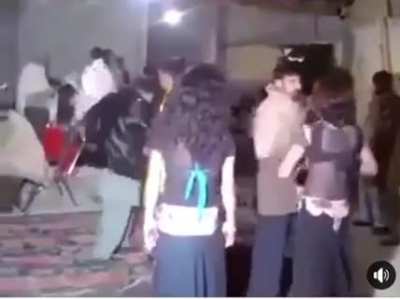 Dude gets a bit too fresh with the dancer, and pays the price