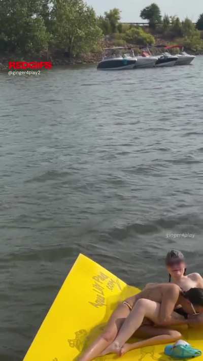 The water was a bit chilly at the lake but we had another idea to heat things up