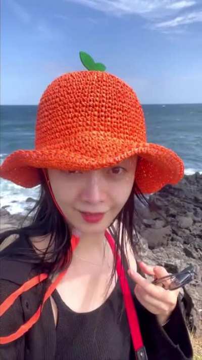 Somin enjoying Jeju
