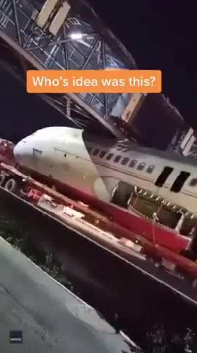 It’s too big to fit under a bridge   