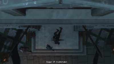 when a wierd lookin' dude with cat eyes saves your dad and enters your home