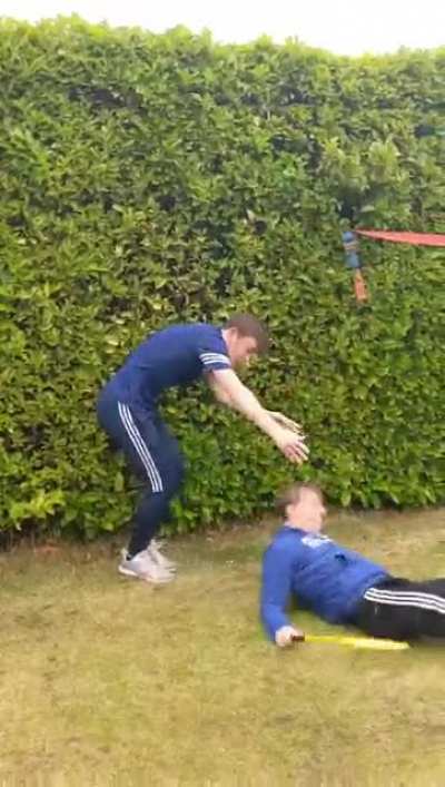 My friend and I decided to show off on front of our gfs, didn't end well