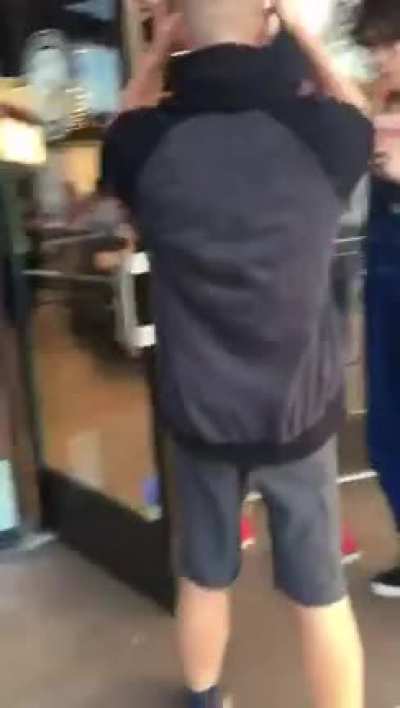 He tried to flirt with a girl in front of her boyfriend