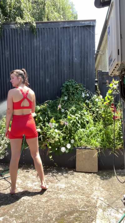 ‘Watering’ the garden 
