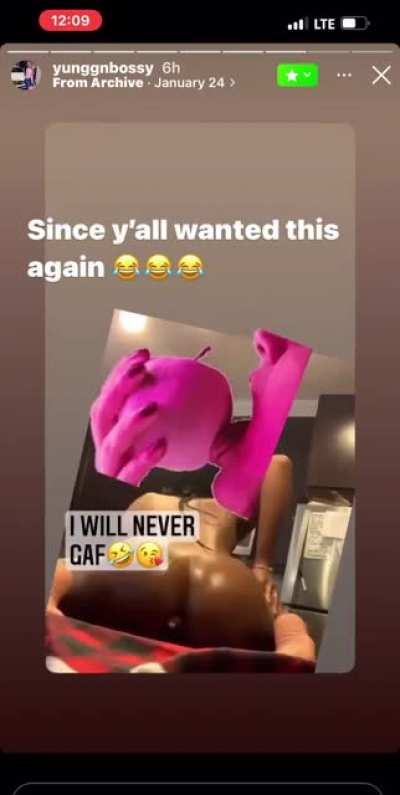 IG: @yunggnbossy I never seen a classy bitch act like this😂<wbr>😂😂😂 shit sexy af