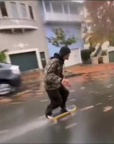 He did it, while filming!?