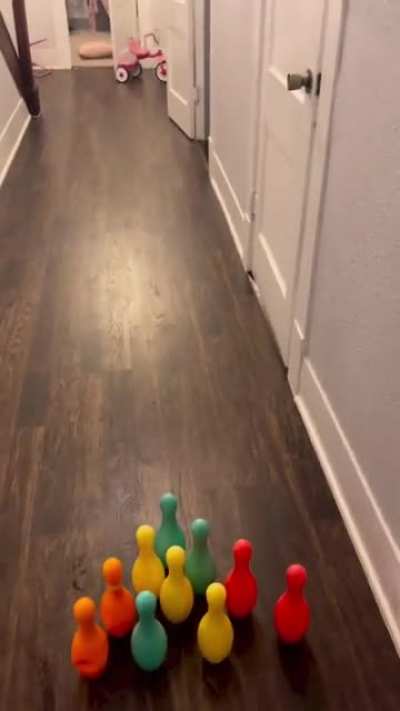 Bowling prodigy (Posted by @austingeter on Instagram)