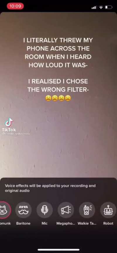 Why do kids always pick the wrong voice filter